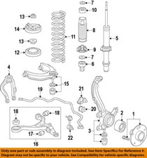 HONDA OEM 03-15 Accord Crosstour Struts Components-Lower Mount 51684SDAA02