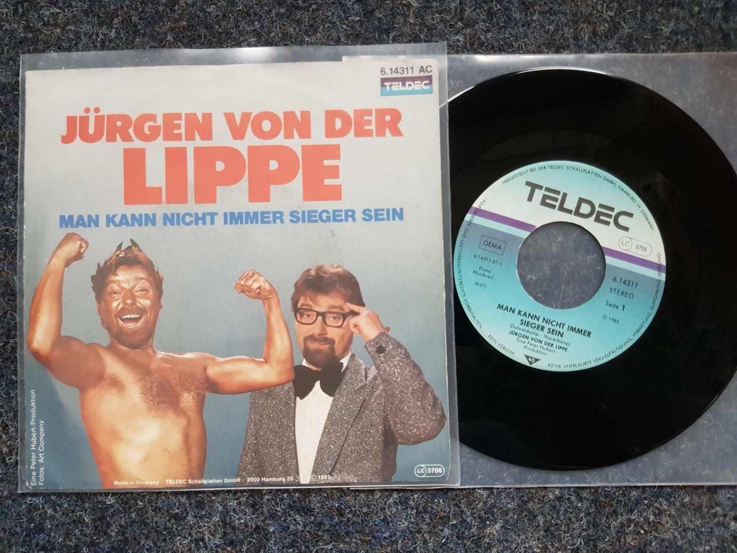 7"" Single Vinyl Jürgen von der Lippe - Man kann nicht immer Sieger sein