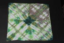 Tie Dye Bandana 21" x 21" Green Dust Storm Multi-Color 100 cotton