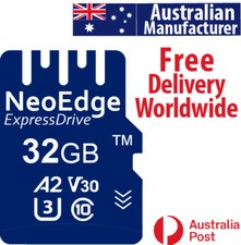 NeoEdge 32GB memory card type TF speed class A2 U3 V30 UHS-I C10 up to 100Mbs