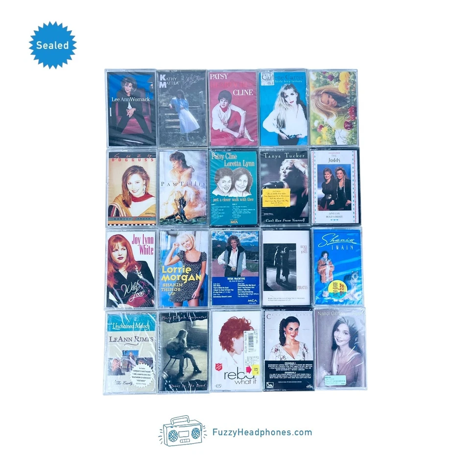 20 SEALED Country Cassette Tapes #2: Patsy Cline Judds Reba Shania LeAnn Tillis - Image 2 of 3