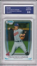 FRANCISCO LINDOR ROOKIE CARD 2011 Bowman Chrome 1st RC $$ GEM MINT 10 Baseball 
