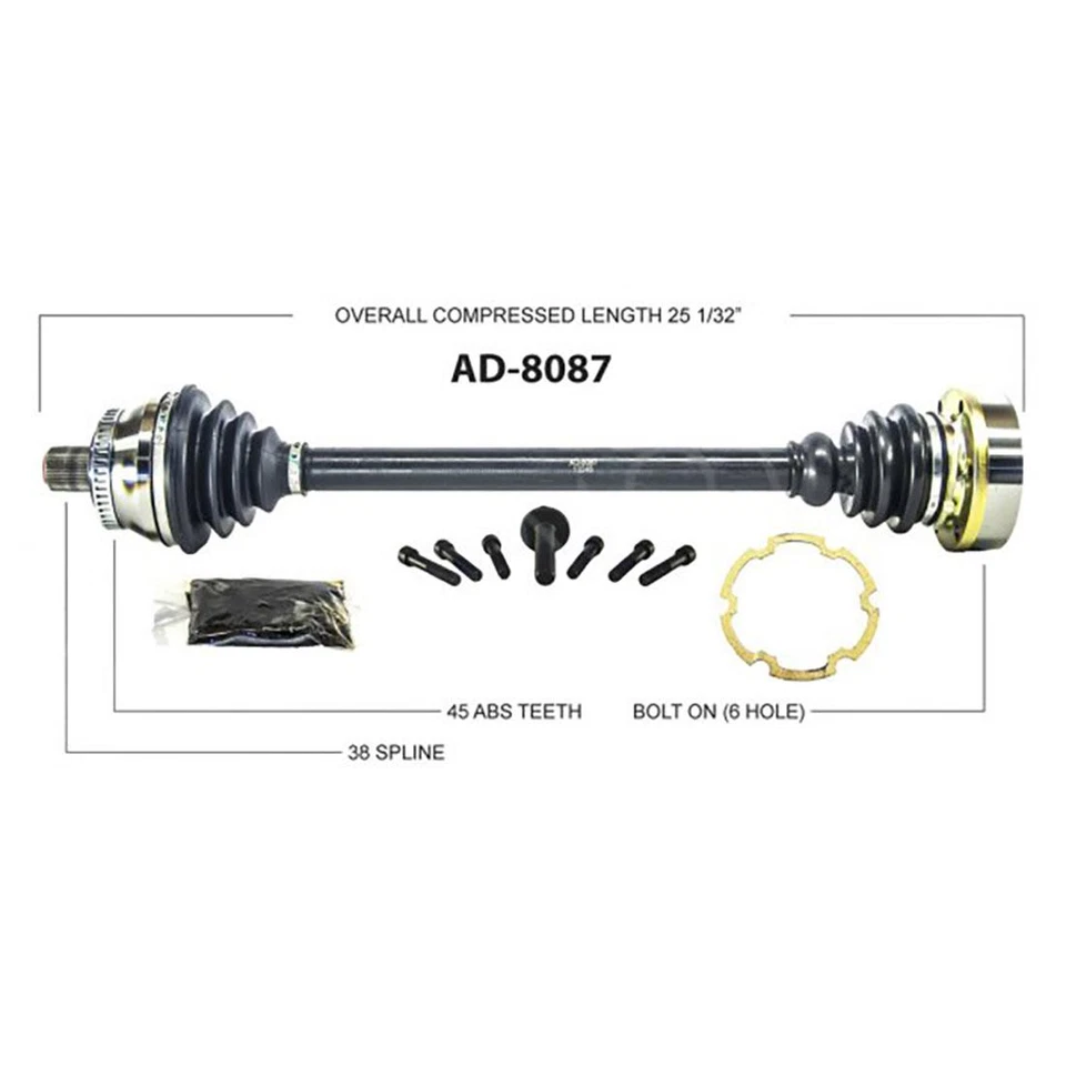Par de juntas delanteras de eje Surtrack CV para Audi S4 2000-2002 manual AWD Foto 4 de 4