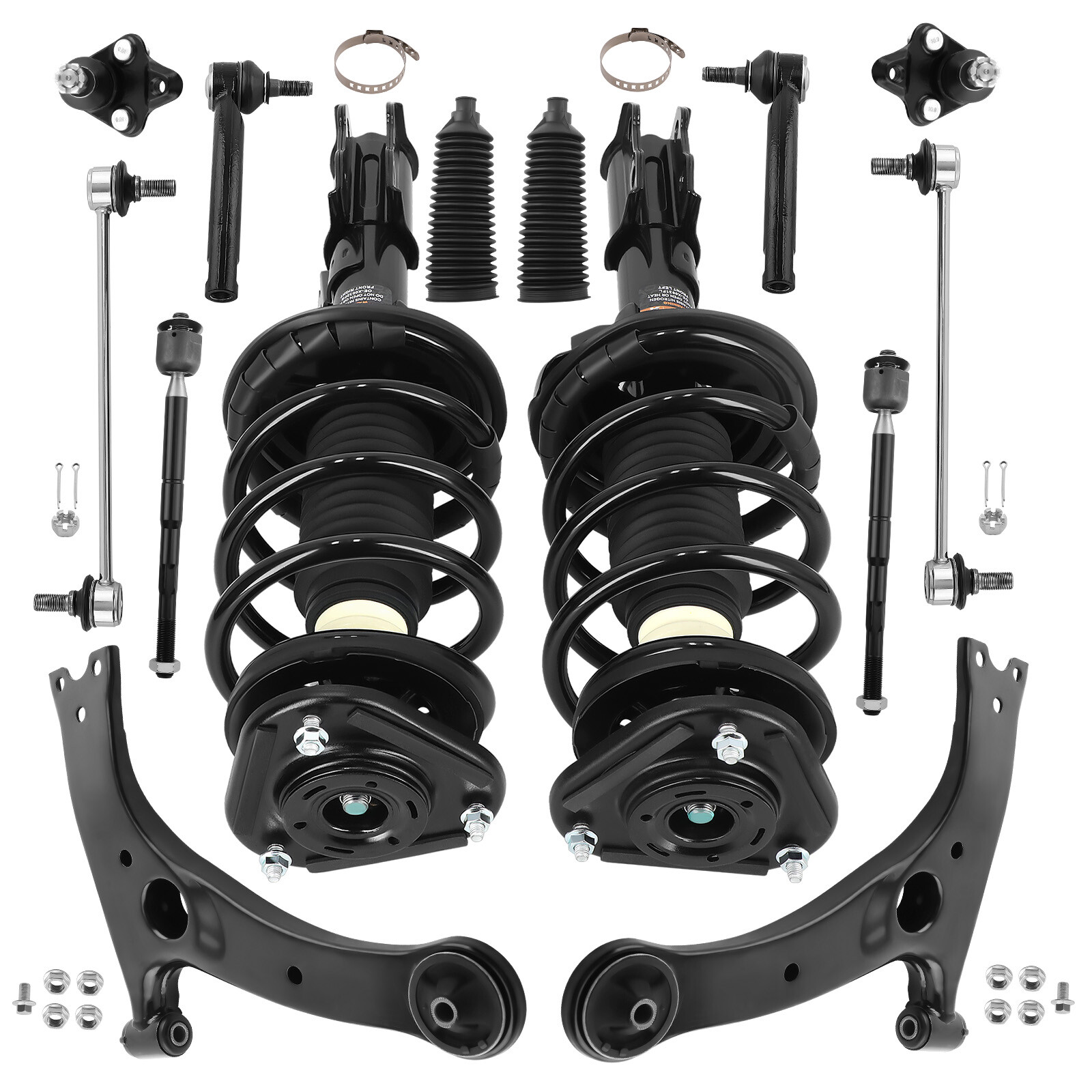 Quick Complete Suspension Kit Front Struts Control Arms For 03-08 Toyota Corolla