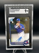 2022 1st Bowman Chrome - Estiven Machado Auto - CPA-EM - Graded SGC 9 Mint