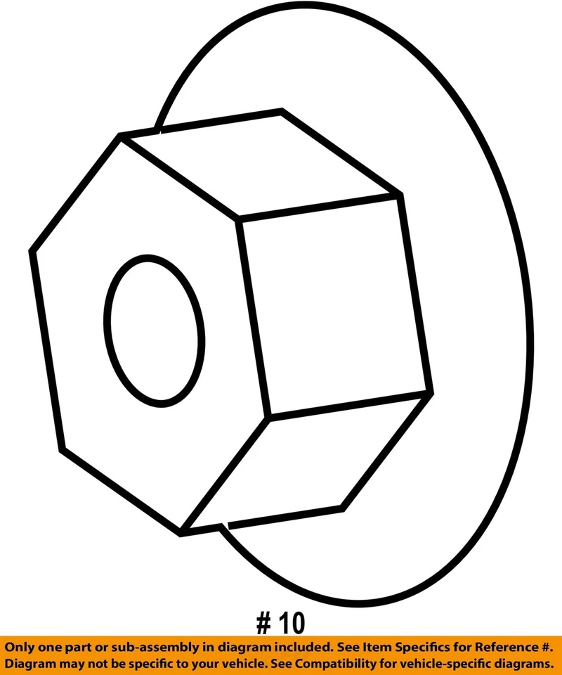 CHRYSLER OEM Stabilizer Bar-Front-Stabilizer Link Nut 6104719AA - Image 2 of 2