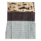 Fish Fishing Lure - Handmade Hanging Kitchen Dish Hand Towel - 100% Cotton