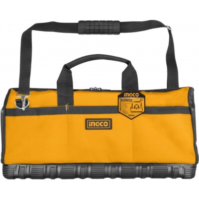 INGCO Werkzeugtasche Base aus verstärktem Kunststoff mit Schultergurt 24'' 61 cm