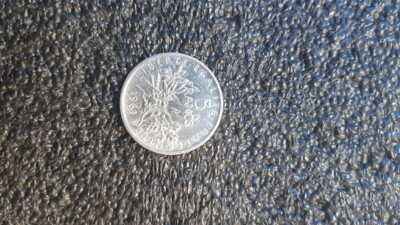 Pièce De Monnaie Française 5 Francs Argent 1961 - Type Semeuse Roty - Qualité SPL - Rare