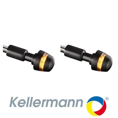 Kellermann BL2000 Lenker Bar End Motorrad Blinker Blinker schwarz x2