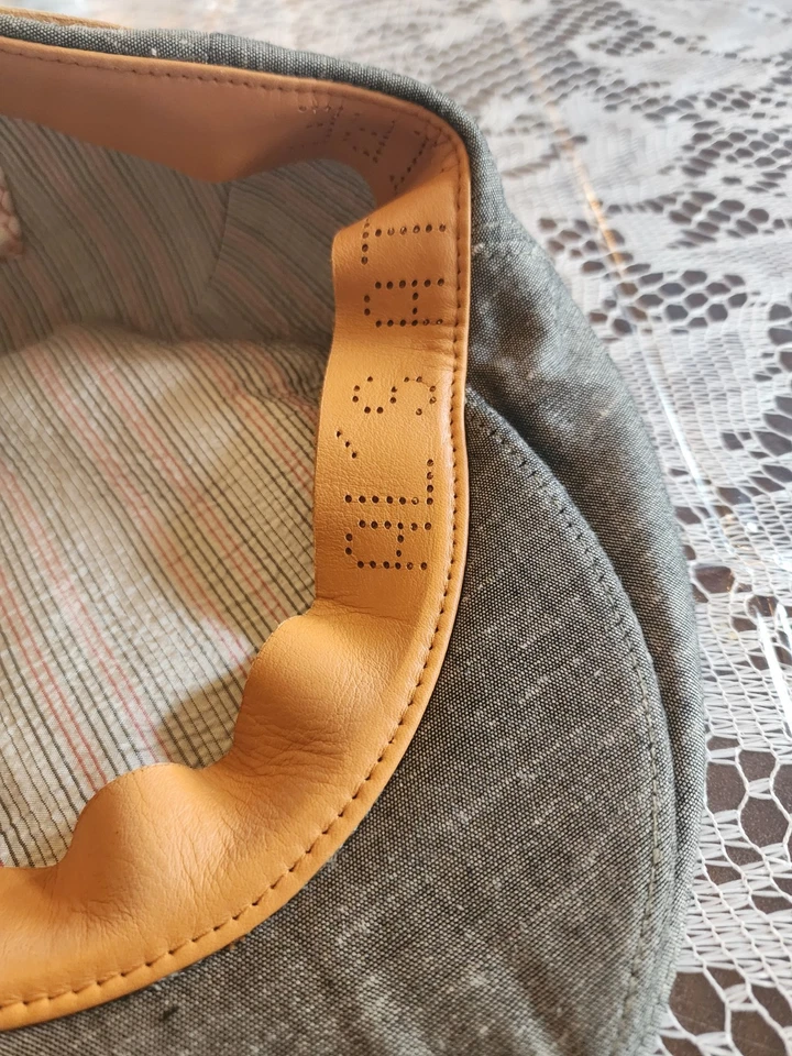 Gorra de noticiero Al’s Attire Mr. Lucky NOS de los años 70 mezcla de lino M SF rara 7 1/2 Foto 3 de 4