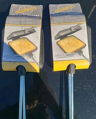 Guidesman 28 Solid Cast Iron Square Pudgie Pie Maker For Campfire Cooking CPI-4540