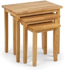 Premium Cleo Nest Of Tables Oak Fast Shipping
