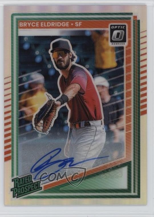 2025 Panini Donruss Optic Holo Prizm Signatures Bryce Eldridge #185 Auto 1n3s