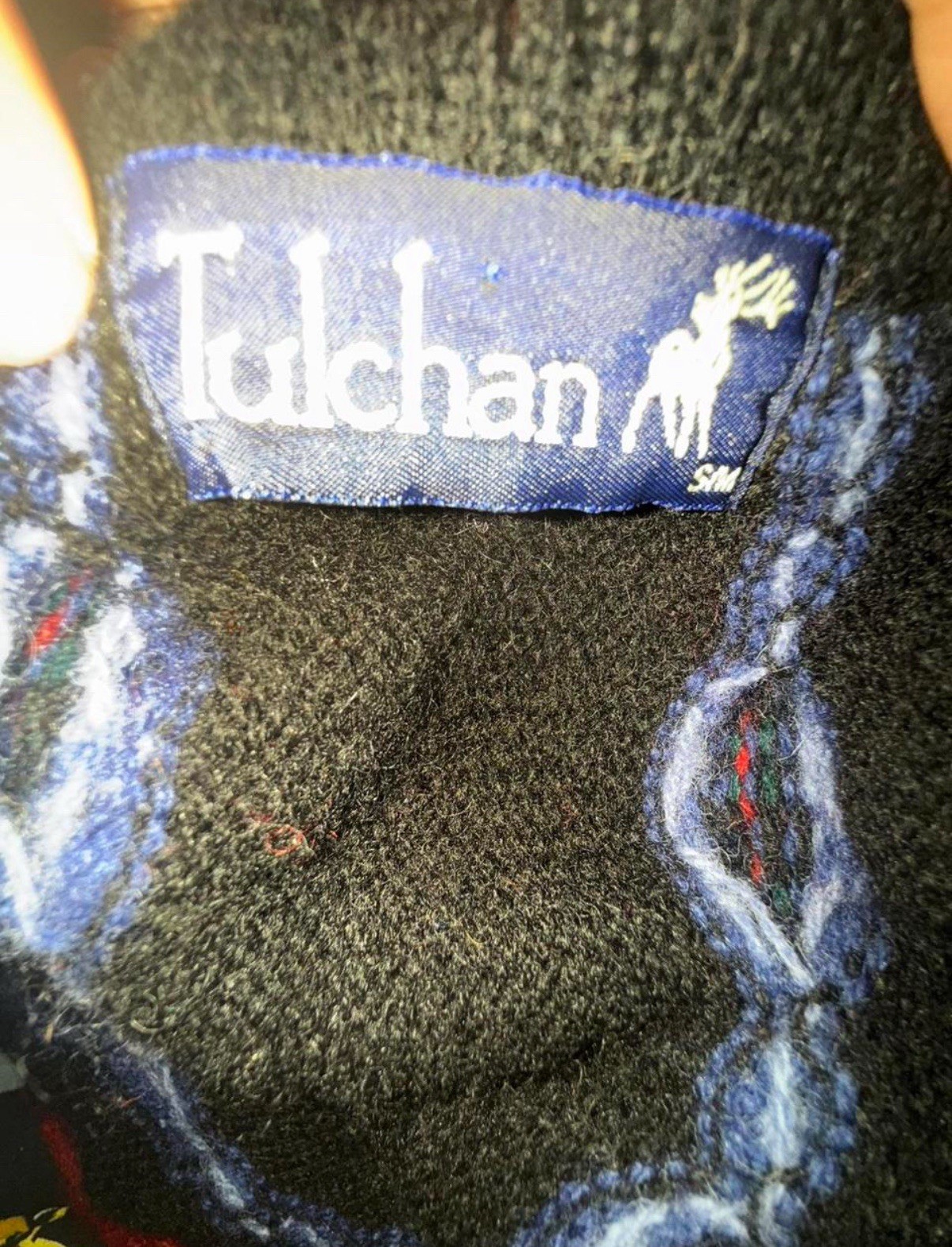 Tulchan Vintage Pullover Cardigan Sweater. 100percent Wool. Size S/M image 4