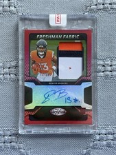 2025 Panini Certified Freshman Fabric Mirror Signatures Res Pat Bryant 13/99