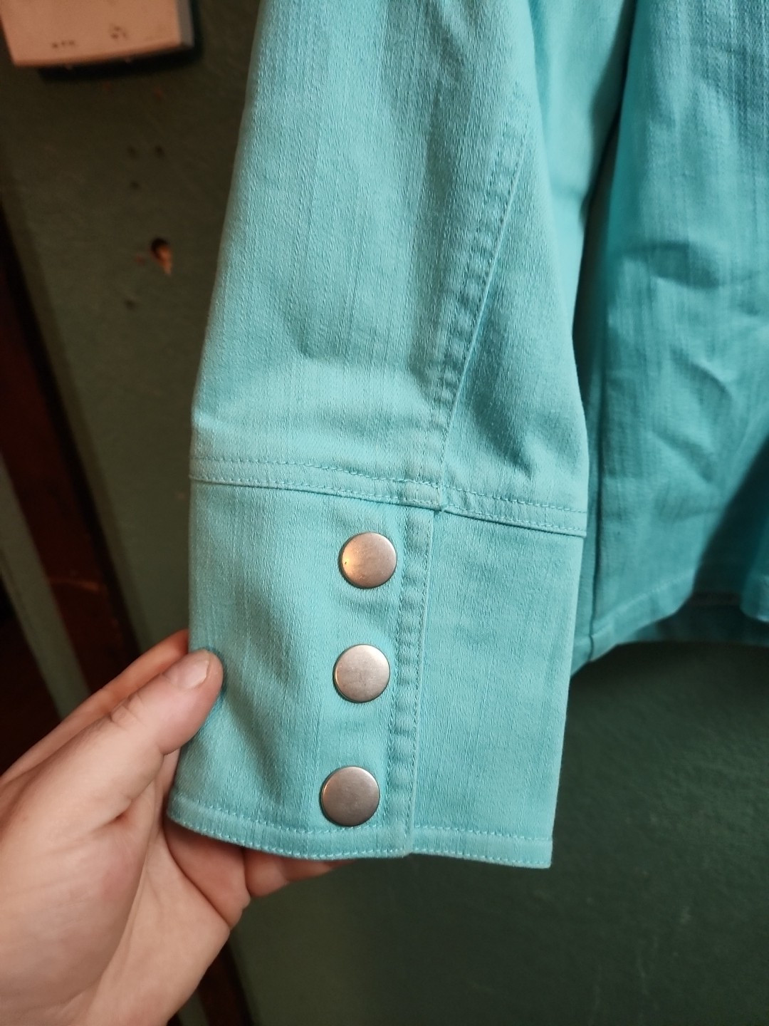 Women's Ruby Rd Lightweight Jacket Teal Size 6 - image 4