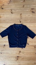 Burberry London Navy Cardigan Size 2 Used Knit Sweater unisex