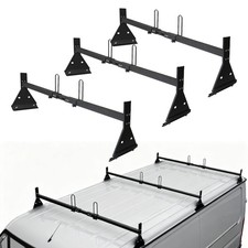 800lb Steel Van Roof Ladder Rack For Chevy Express 25003500 1996-up Rain Gutter