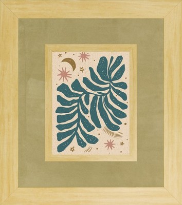 Bohemian Abstract #2 - Deluxe Light Maple Frame with 16 Luxury Fabric Choices