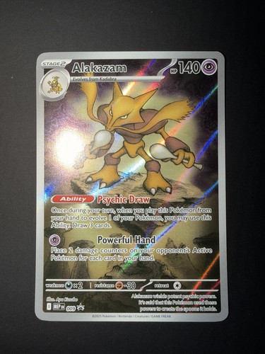 Alakazam 009 ME: Mega Evolution Black Star Promo Pokemon Card