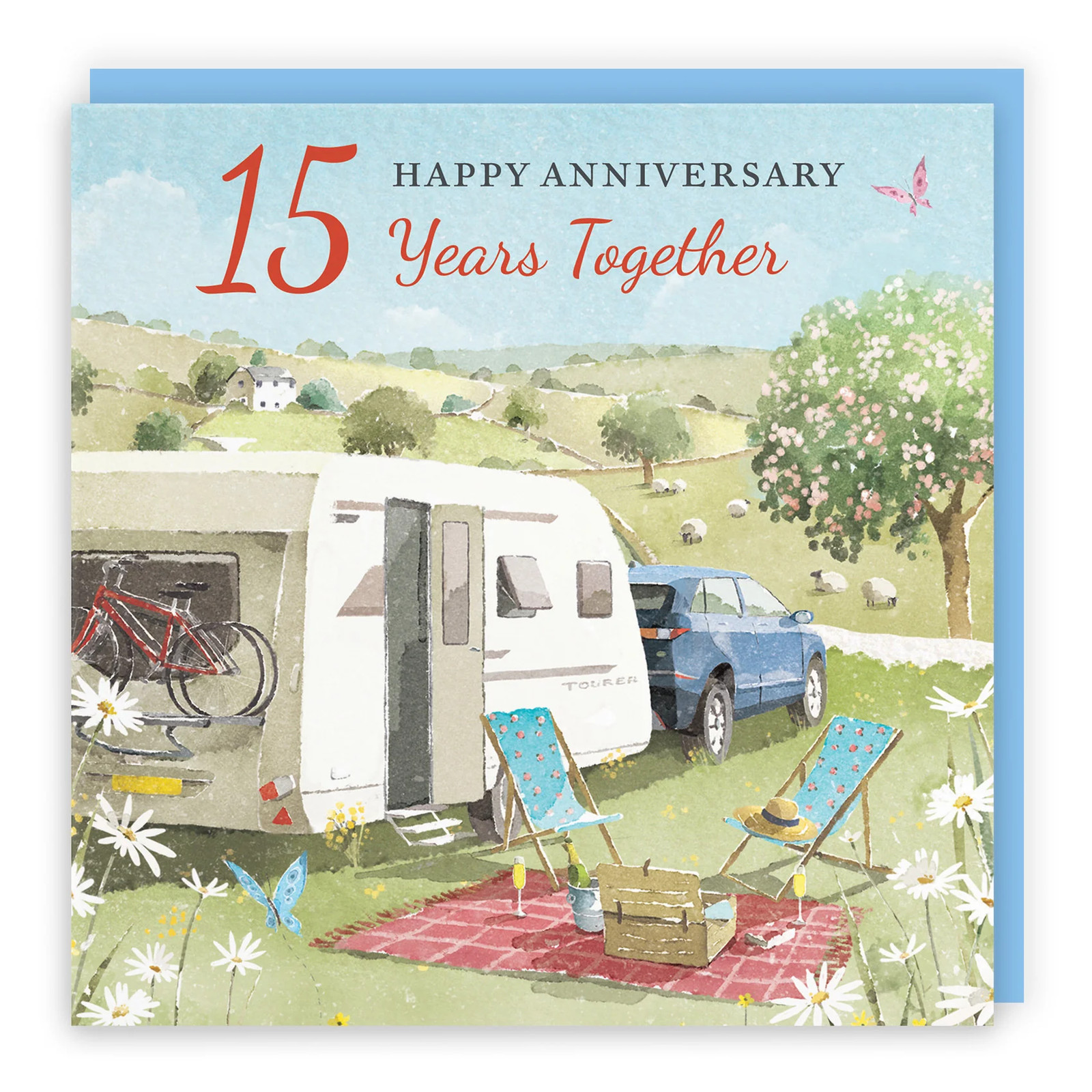 15th Anniversary Card Caravan Holiday Milo's Gallery