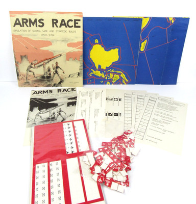 1976 Attack Wargaming International Arms Race Complete Partial Punched