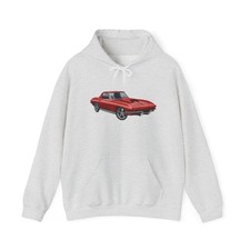 Corvette Vintage Retro Classic Graphic Hoodie NEW Unisex Heavy Hooded Sweatshirt