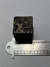 Vintage Letter Press Print Block “Let Us Do It”
