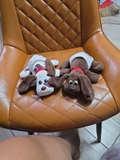 Vintage Hasbro Pound Puppies -Lot Of 2- Stuffed Animals Plush 1980  s Dog Plush