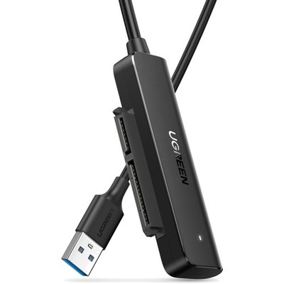 UGREEN USB 3.0 SATA Adapter für 2.5 Zoll SSD und HDD Festplatten SATA auf USB...
