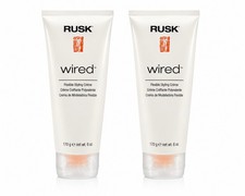 2x RUSK Wired Flexible Styling Creme 6 oz 170g Hair Styling Cream