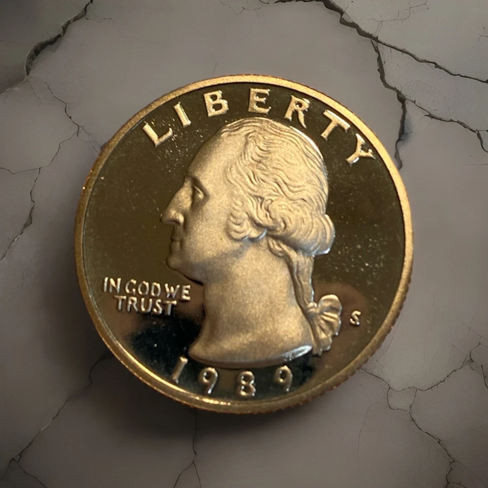 1987 & 1989 Washington Proof Quarter - Image 3 of 4