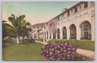 Casa Marina Hotel Key West FL 1929 Hand Colored Albertype Postcard