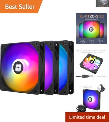 TL-C12C-S X3 120mm High-Performance ARGB Fan   Ultra Quiet & Efficient