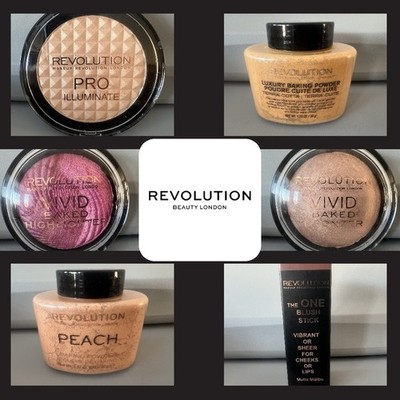 New Revolution London-Baking Powder-Baked Bronzer & Highlighter-Blush Stick-More