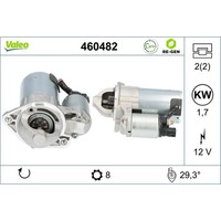 Anlasser Starter 12 V 1,7 Kw 8 ZäHne Valeo FüR U.A. Hyundai I30