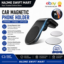 Magnetic Car Phone Holder Air Vent Mount 360° Rotation for iPhone Samsung