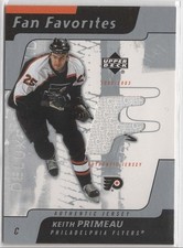 2002-03 Upper Deck UD Fan Favorites Keith Primeau Game Jersey #FF-KP Flyers