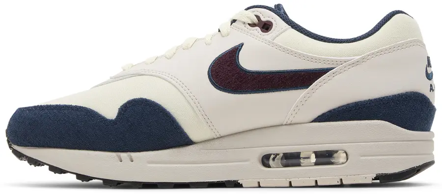 Nike Air Max 1 Coconut Milk White Navy Blue Burgundy Red FN6952