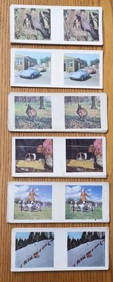 Vintage Wetabix 3-D Karten verschiedene Konvolut x 33 Karten 60er Jahre