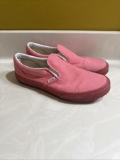 Vans Slip-On Pink W/ Pink Glitter Soles Youth Size 7US 500714 Asher Solid