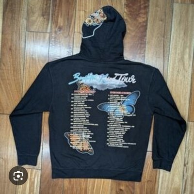 Rod Wave 3XL Beautiful Mind Tour Hoodie EUC Black Butterfly Graphic Streetwear