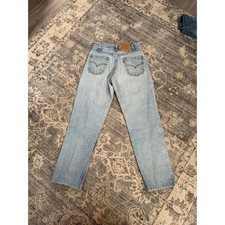 Vintage Women's Levi's 550 Orange Tab Light Wash Distressed