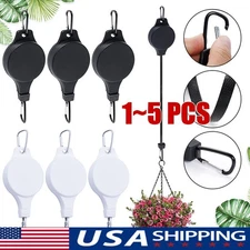 Gardening Plant Hooks Retractable Elevating Hanging Basket Bird Cage Bird
