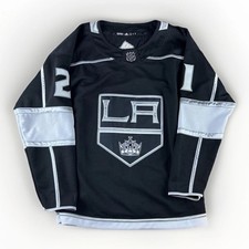 Adidas LA Kings Authentic Fight Strap Hockey Jersey Mens Size 46 #21 Shore