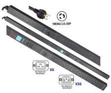 APC 42-Outlets PDU - Rack-mountable 30A - INPUT: L6-30P, OUTPUT: 36x C13, 6x C19