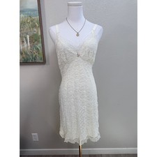 Vintage Ivory Lace Slip Dress