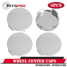 Kitspro 4pc 2.5inch Wheel Center Rim Hub Caps Outer 63mm Inner 61mm Chrome Kitspro 4pc 2.5inch Wheel Center Rim Hub Caps Outer 63mm Inner 61mm Chrome