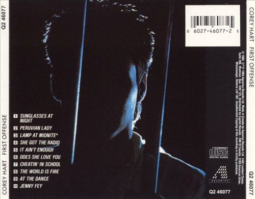 COREY HART - FIRST OFFENSE NEW CD